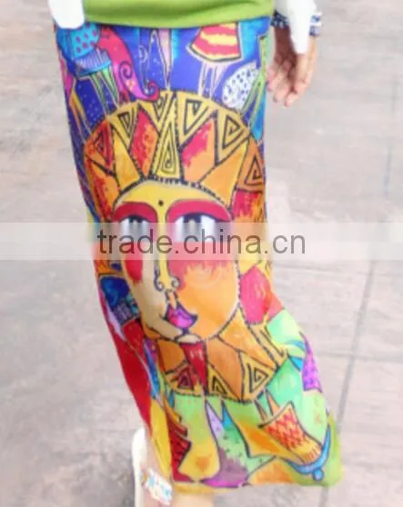 Indian Vintage Silk Saree Wrap Skirt/Simmias Beach Skirt photo-2