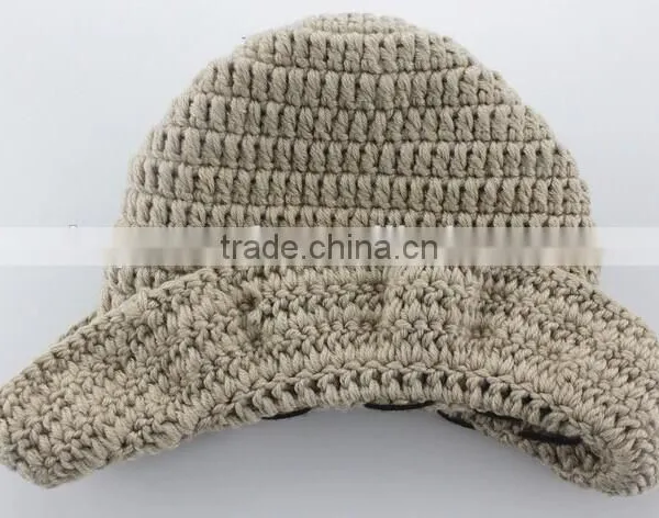 OEM Manufacturer Cute Baby Infant Newborn Handmade Crochet Beanie Hat Clothes Baby Photograph Props photo-3