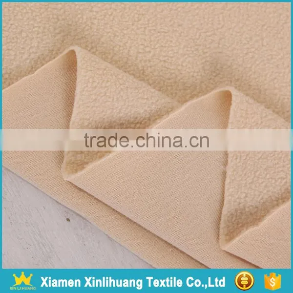 New Arrival Solid Color 100 Polyester Polar Fleece Knitted Fabric for Jacket photo-3