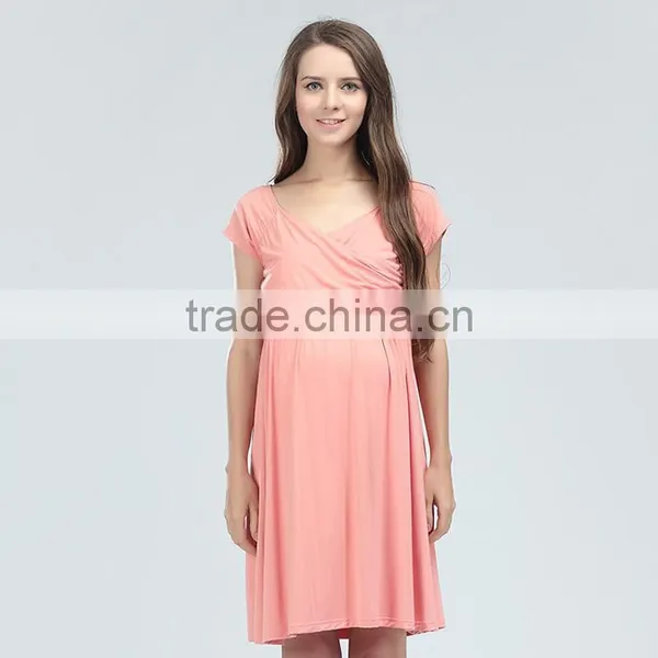 Maternity Dresses Ladies Nursing Clothing Korean Style Pregnant Women Skirts photo-4