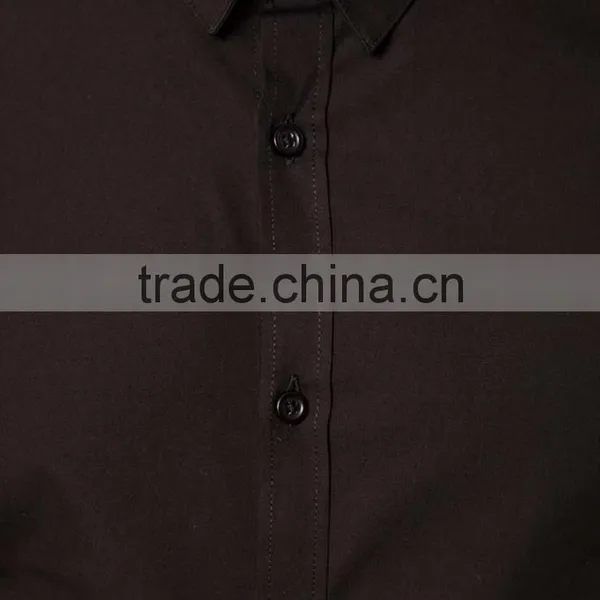 Black Double Cuff Business Shirt Bulk Sale photo-2