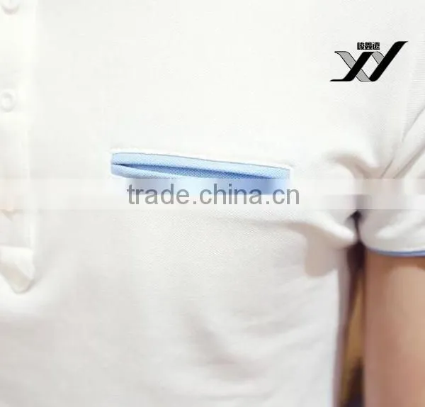 Men Blank Color Polo Short Sleeve Shirt photo-4