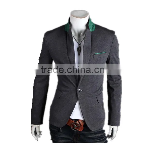 Latest New Design Casual Style One Button Slim Men Blazer photo-2