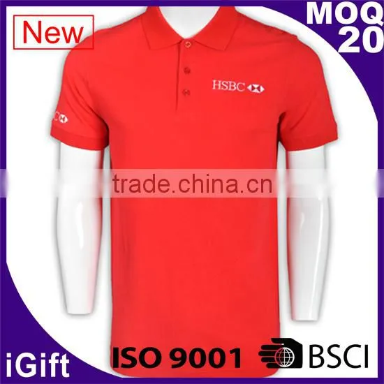 Fitness Button Slim Waist Men Polo Shirt 100% Cotton photo-6