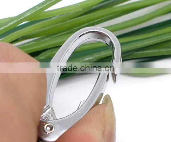 Wholesale 5 PCs Silver Tone Clasp Key Rings 75mm photo-2