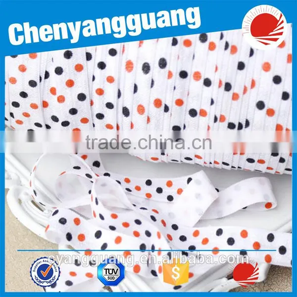 Custom Printed Soft Fold Over Elastic For Headband photo-4