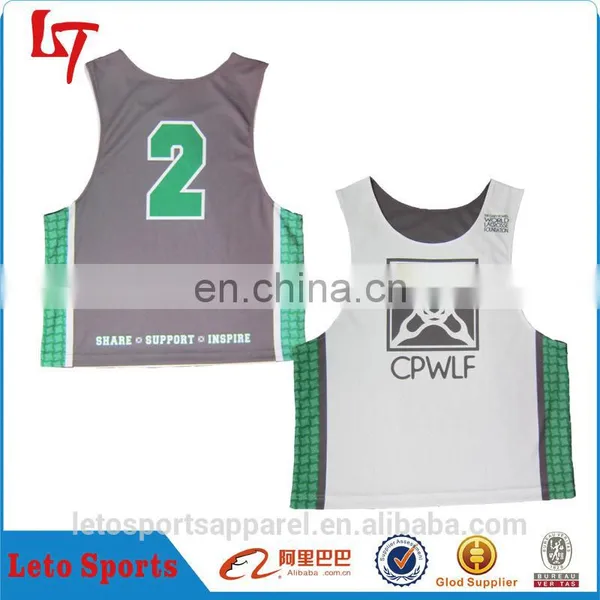 Reversible Training Shirt Lacrosse Jersey Men's Singlet Wholesale photo-3