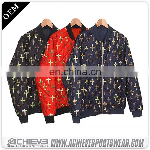 Nylon Varsity Jacket,leather Sleeve Varsity Letterman Jacket Red Black photo-5