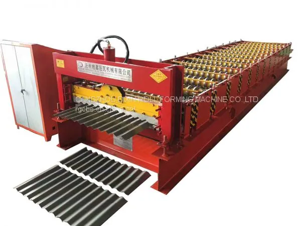 China Hot Sale Galvanized Steel Roofing Sheet and Wall Sheet Roll Forming Machine photo-4