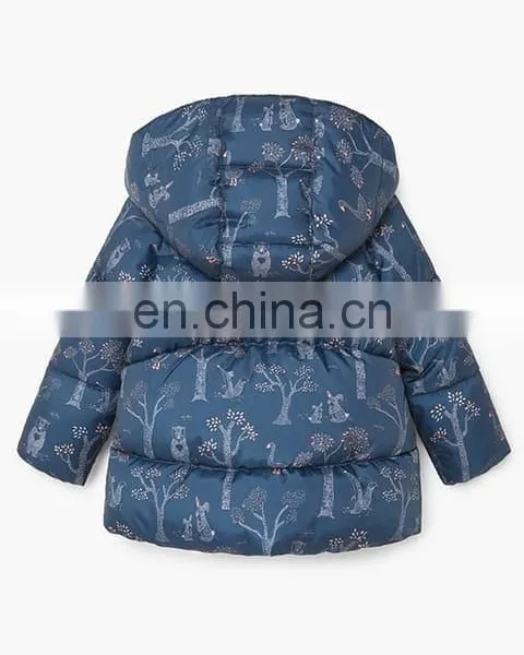 Oem Wholesale Fancy Girls Frock Design Down Jacket photo-4