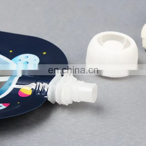 Hot Sale Customised Resealable Stand up Pouch Reusable Plastic Milk Spout Pouch photo-4