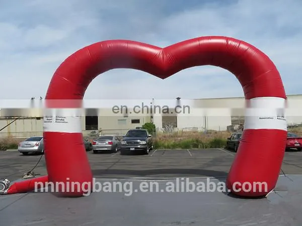 Hot Sale Inflatable Heart Shaped Wedding Arch for Wedding photo-2