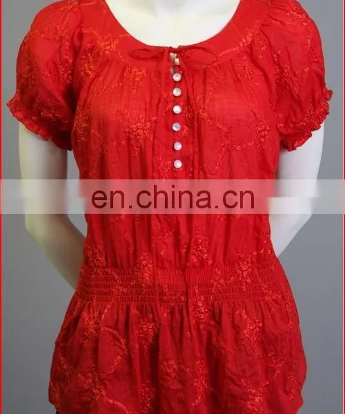 100% Polyester New Styles Ladies Shirt 2017 Latest photo-2