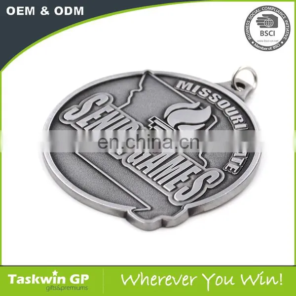 Gold Silver Bronze Senior Game Sports Award Medallion Custom Metal Medals photo-5