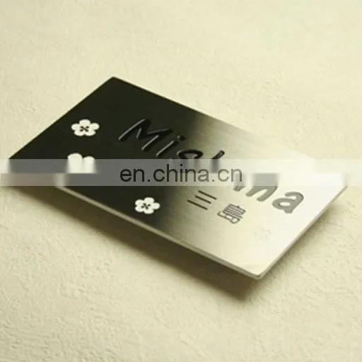 High-end Metal Label Packaging Boxes Custom Logo Metal Sticker With Good Price photo-2