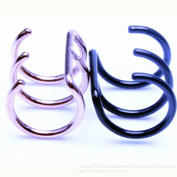Foreign Trade Accessories European and American Wind U Ear Clip Nose Clip no Ear Pierced Factory Wholesale