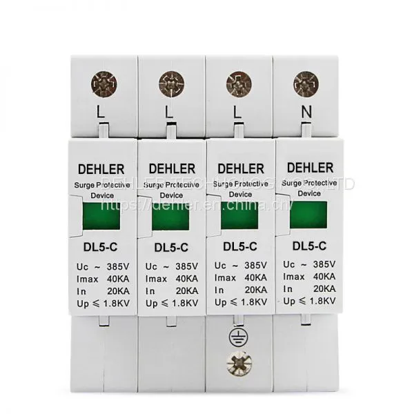 SPD Home Lightning Protection Surge Protector 40ka-4p Communication Signal Lightning Protection photo-3