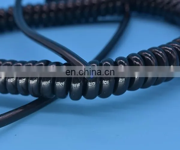 Spring Spiral Cable/spring Wire Cable Low Voltage Flexible Retractable Spiral Spring Coiled Cable photo-2