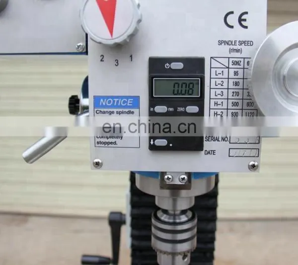 ZX45 Square Column Gear-head Mill Machines 45mm Cheap Drilling and Milling Machine photo-4