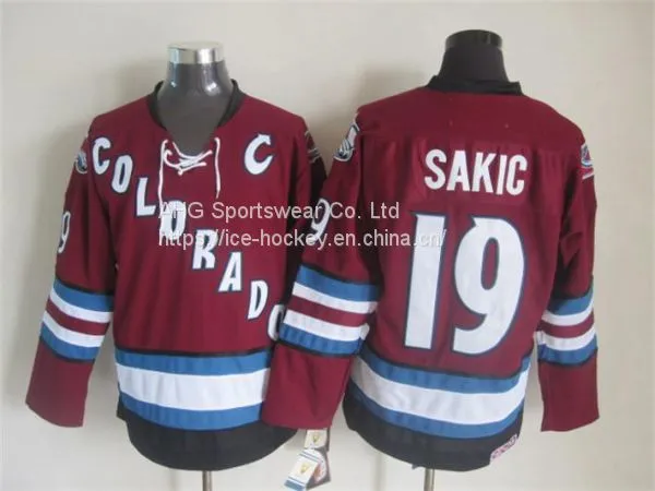 Colorado Avalanche #19 Sakic Throwback Red Jersey