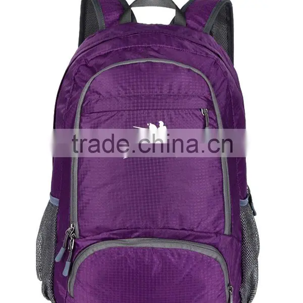 Outdoor Shoulder Bag Nylon Waterproof Backbag 35 L Travel Foldable Backpack photo-4
