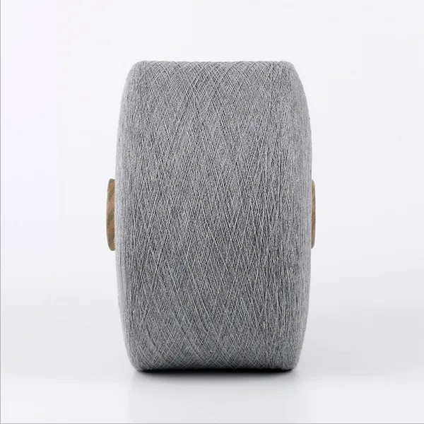 Professional Manufacturer Ne8s Gray Recycled Cotton Yarn for Knitting Gloves photo-3