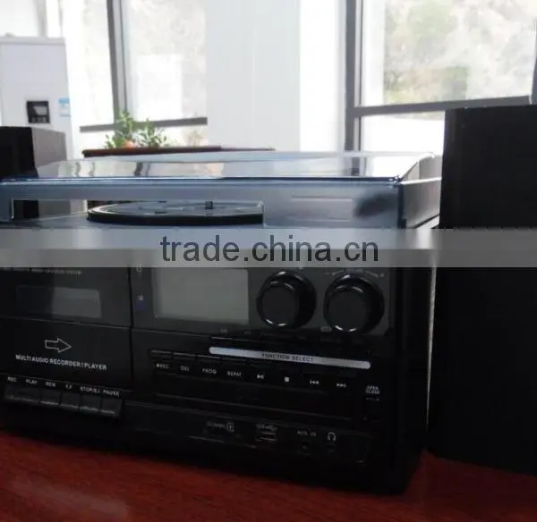 Nostagic CD Wooden Turntable Player With the International Latest Bluetooth Function