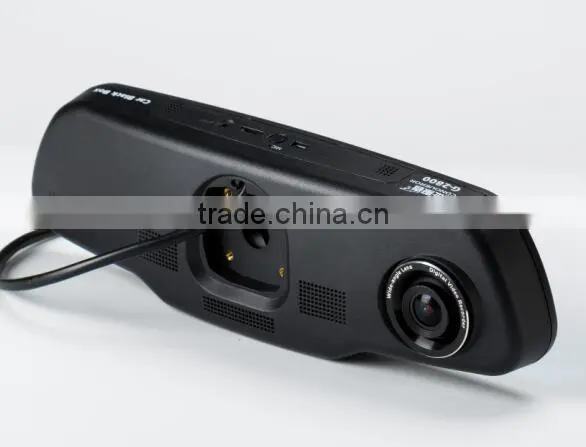 Dual Lens Car Dvr Full hd 1080P Car Camera With 5 INCH Rearview Mirror photo-5