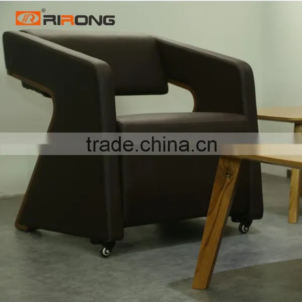 Modern Guangzhou Furniture Leather Circular Living Room Furniture Sofa photo-4
