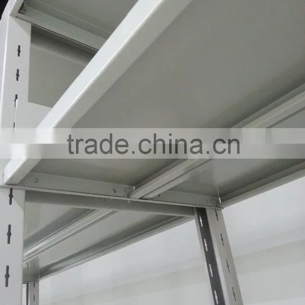 (DL-B1 ) Knock Down 5 Layers Metal Frame Double Side Magazine Rack With Yellow MDF Surface photo-5