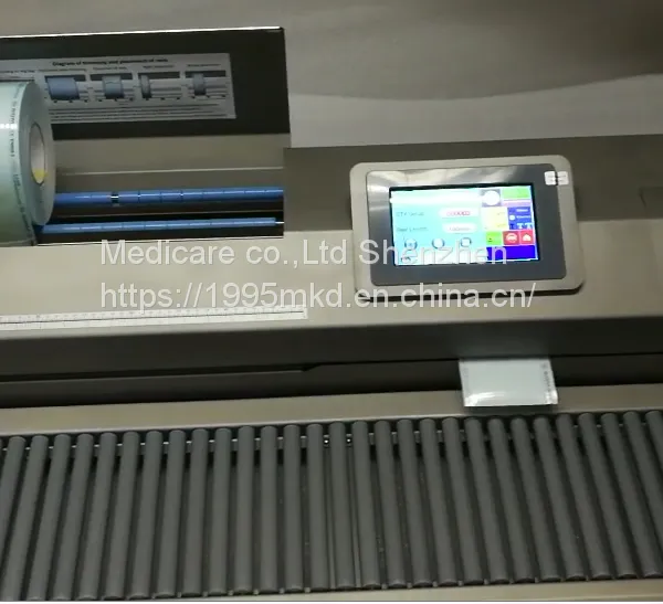 MDcare MD8600-B непрерывный автоматический резак, медицинский термоуплотнительный принтер с двустрочным 7-дюймовым сенсорным экраном LCD, комплексер для стерилизационных пакетов размером 40 см, 600 Вт, 220 В
