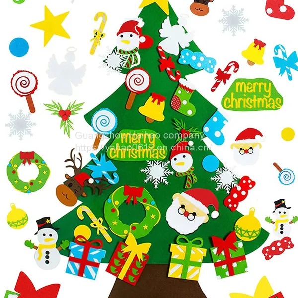 DIY Christmas Tree Christmas Decorations Children's Handmade Material Package Gifts Non-woven Felt Ornaments