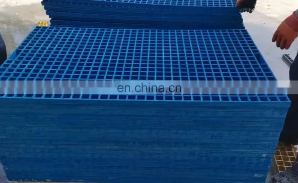 Factory Direct UV Resistant Fiberglass FRP Grating Walkway for Solar Roof Floor Grating Walkway Plastic Frp Grate photo-3