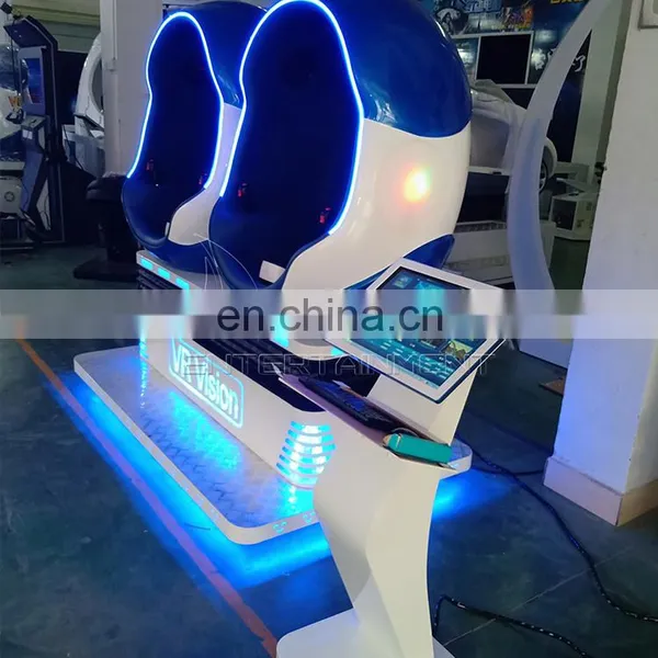 Attractive Double Seats 9D Egg VR Cinema Virtual Reality Chair Simulation Rides photo-5