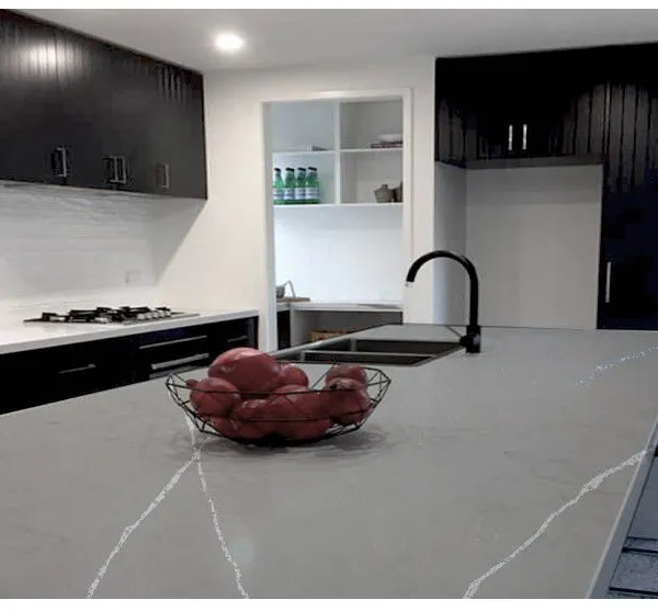 Code：3046，Calacatta Artificial Stone Quartz Slab Kitchen Countertops photo-3