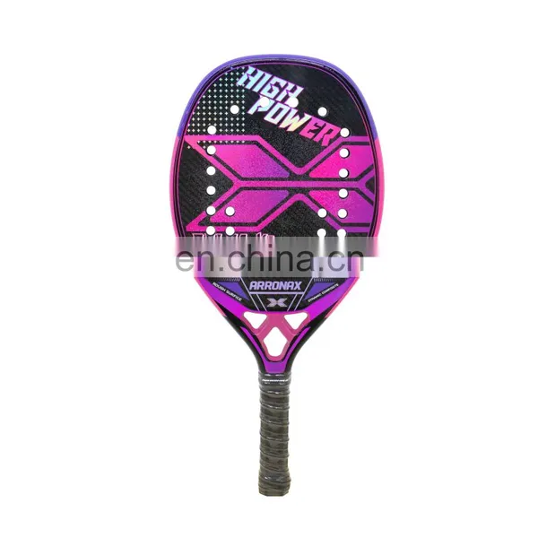 3K Carbon Fiber Rough Surface Beach Tennis Racket With Cover Bag For Adult Senior Player photo-5