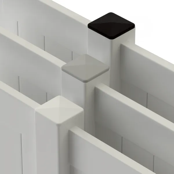 MOCAP Square Pyramid Tubing Inserts Plastic Square Plug photo-3