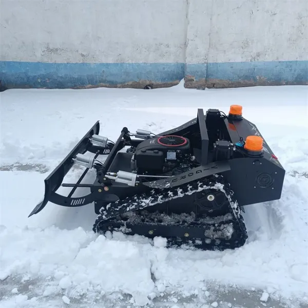 Gasoline Engine All Terrain Self-Charging Generator Remote Control Mower on Tracks