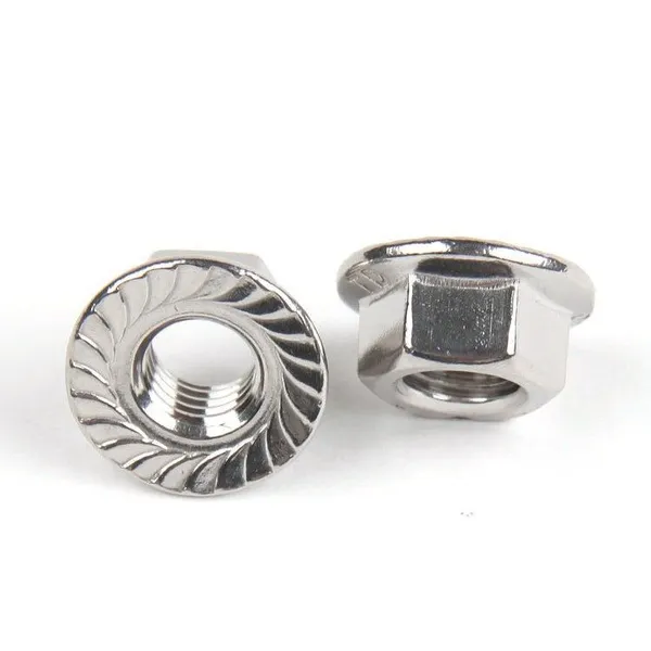 DIN 6923 Factory Selling Zinc Plated Hexagon Flange Nuts photo-3