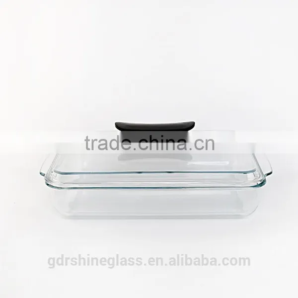 New Design Wholesale Manufacture Round Crystal Pyrex Glass Pizza Plate photo-3
