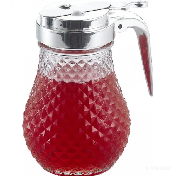 GLASS HONEY SYRUP DISPENSER