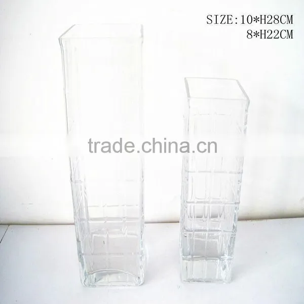 Flower Glass Vase Glass Cube Vase Glass Bottle Flower Vase