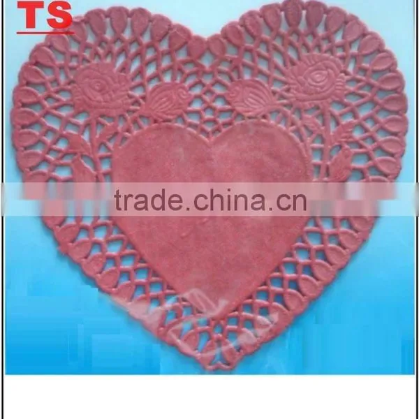 Oval Paper Doily With Printed Color photo-5