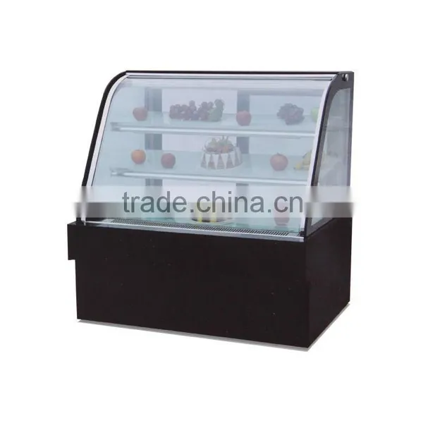 PK-JG-HW1200 Elegant Shape,Safe and Easy to Operate Heating Scries for Supermarket Luxury Free Standing Double Arc Cake Showca