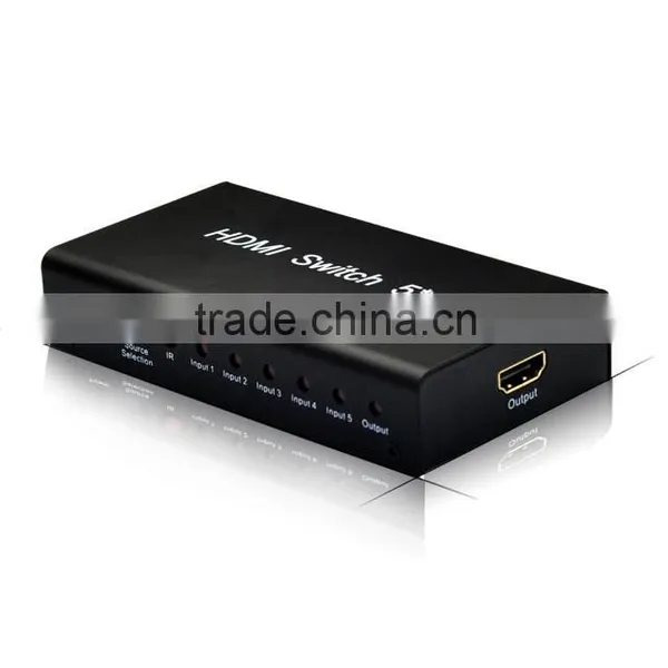 5 Port HDMI Splitter Switch Selector Box 1080P for HDTV photo-4