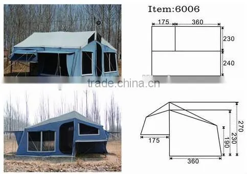Rear Folding Soft Floor Trailer Tent photo-2