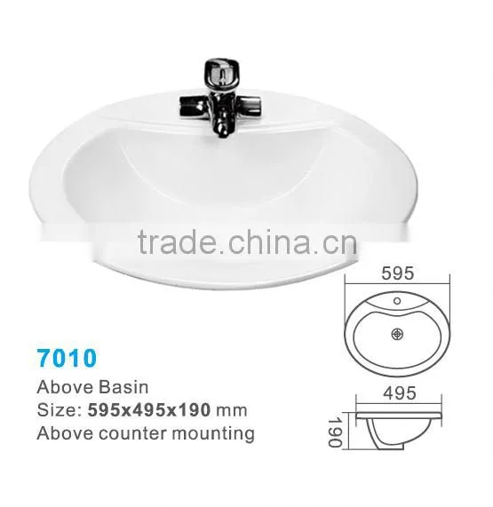China Ceramic Bathroom Counter Wash Basin,bathroom Sink photo-6