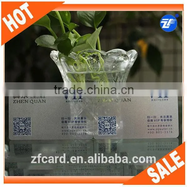 High Quality Free Sample Transparent VIP Card photo-2