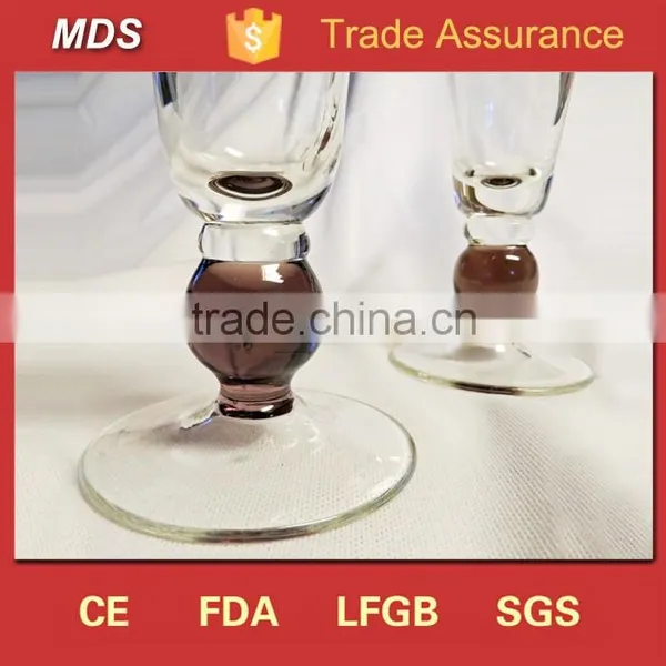 High Quality Colored Ball Stem Pilsner Glass Wine for Selling photo-2