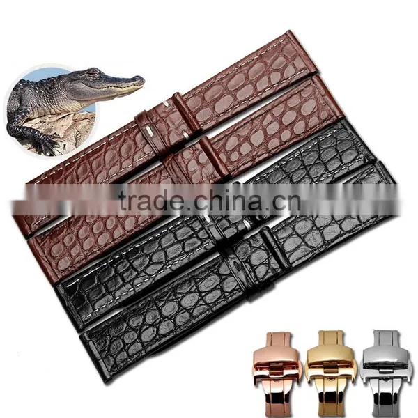 Customized Alligator Leather Watch Band 18*16|19*18|20*18|22*20mm Alligator Leather Watch Strap photo-4
